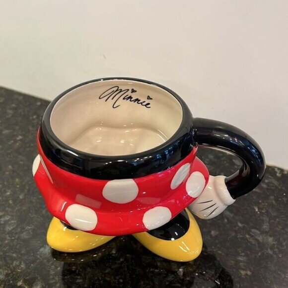 AUTHENTIC WALT DISNEY WORLD MINNIE MOUSE PORCELAIN COFFEE CUP MUG THEME Park - Picture 2 of 9